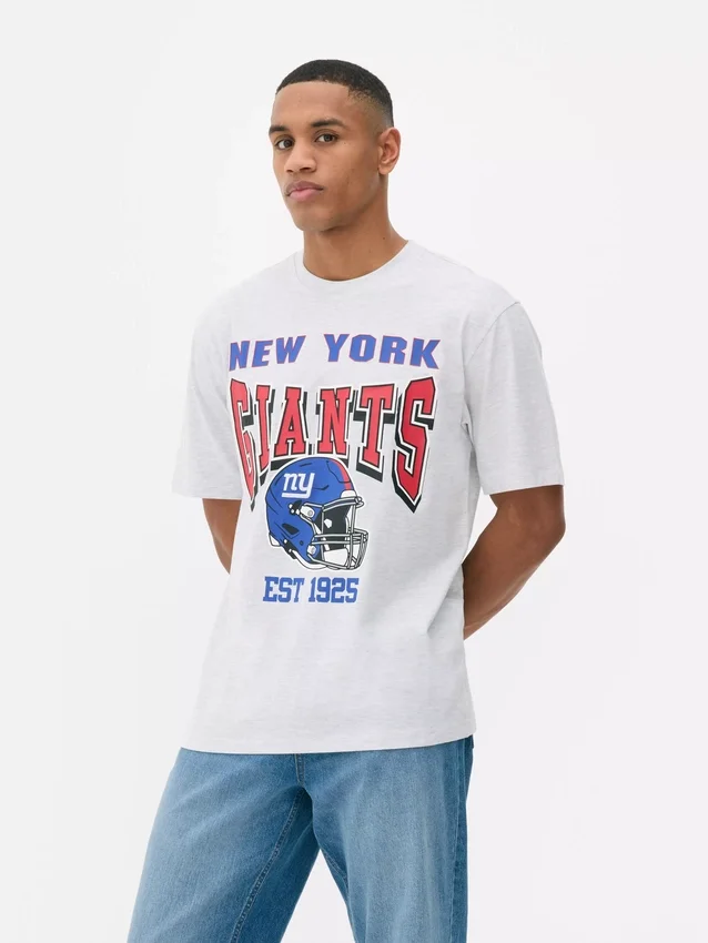 New York Giants Hemd mit Rundhalsausschnitt