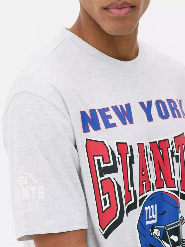 New York Giants Hemd mit Rundhalsausschnitt
