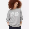 New York Oversize-Sweatshirt mit Grafikprint
