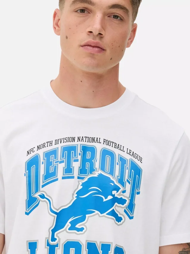 NFL Detroit Lions bedrucktes T-Shirt