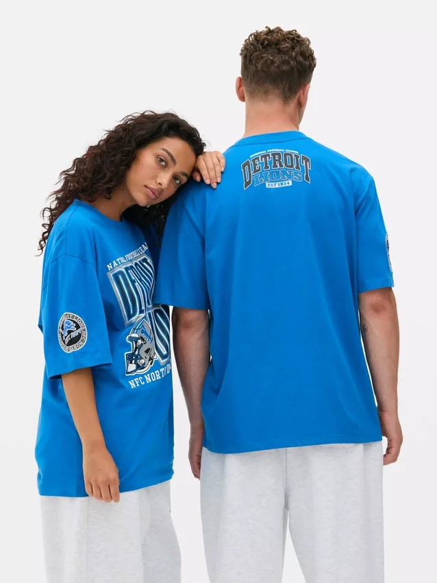 NFL Detroit Lions bedrucktes T-Shirt