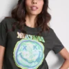 Nirvana-Band-T-Shirt aus gewaschener Baumwolle