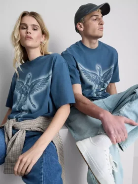 Nirvana-Hemd mit Engel-Motiv