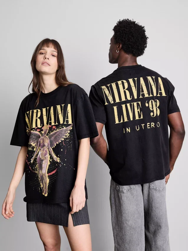 Nirvana-Hemd mit Engel-Motiv