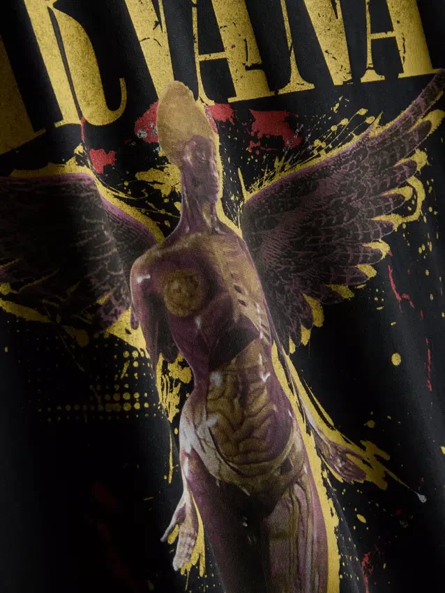 Nirvana-Hemd mit Engel-Motiv
