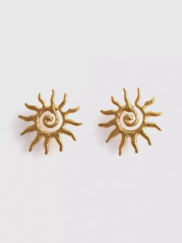 Ohrstecker mit Sonnenspirale