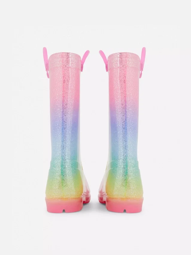 Ombra Glitzer-Regenstiefel