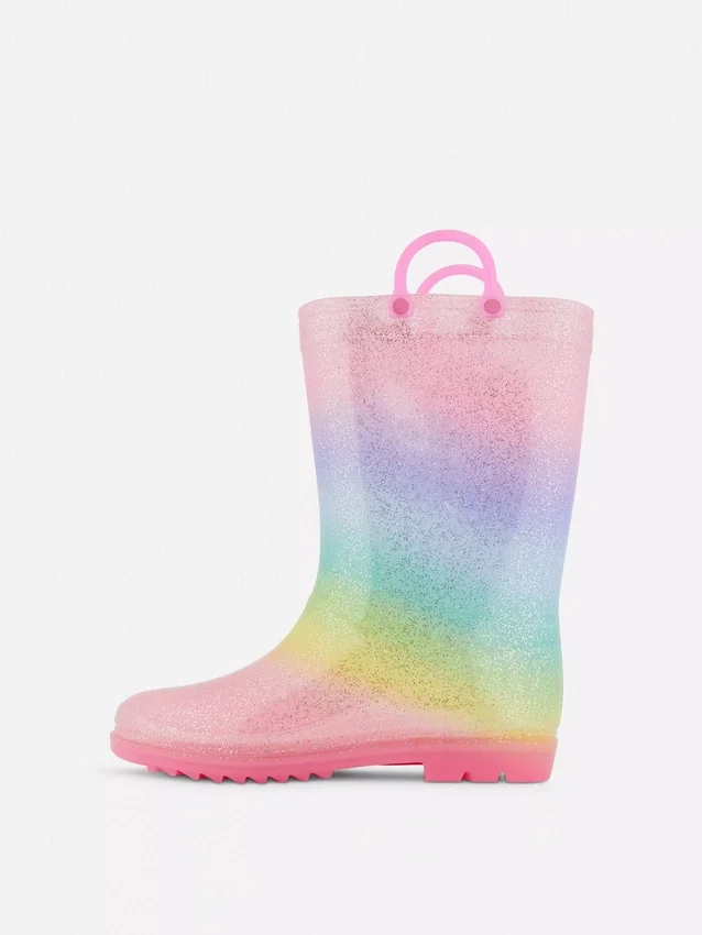 Ombra Glitzer-Regenstiefel