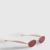 Ovale Sonnenbrille aus Metall