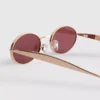 Ovale Sonnenbrille aus Metall