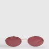 Ovale Sonnenbrille aus Metall