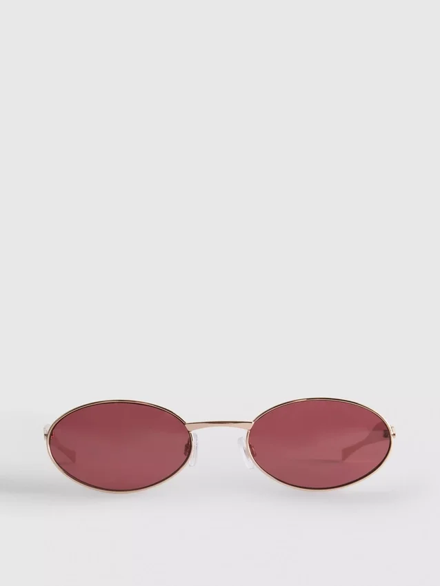 Ovale Sonnenbrille aus Metall