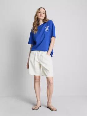 Oversize-Hemd mit Soleil-Print