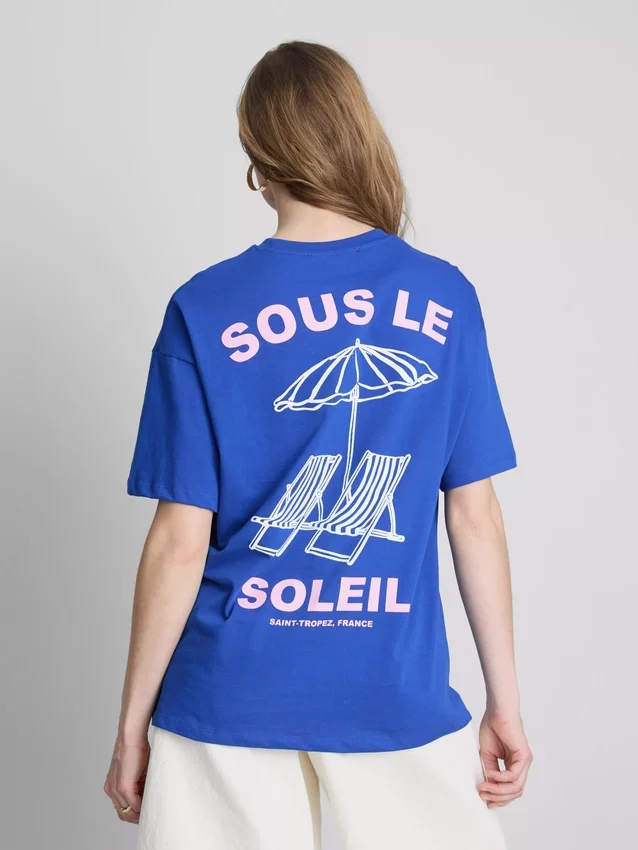 Oversize-Hemd mit Soleil-Print