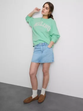 Oversize-Malibu-Sweatshirt mit hohem Baumwollanteil