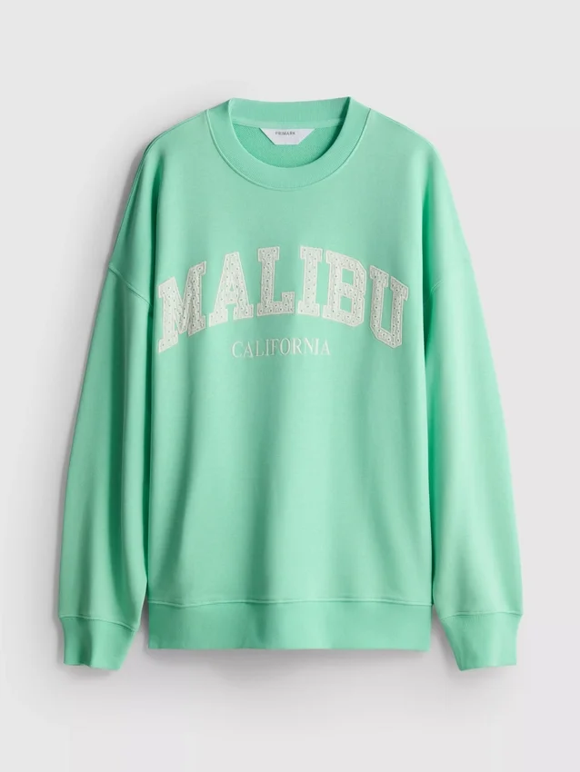 Oversize-Malibu-Sweatshirt mit hohem Baumwollanteil