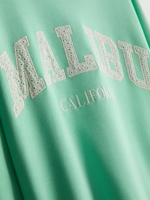 Oversize-Malibu-Sweatshirt mit hohem Baumwollanteil