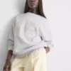 Oversize-Sweatshirt mit feinem Blumenmuster (98)
