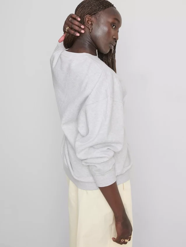 Oversize-Sweatshirt mit feinem Blumenmuster (98)