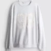 Oversize-Sweatshirt mit feinem Blumenmuster (98)