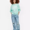 Oversize-Sweatshirt mit «Miami»-Schriftzug