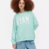 Oversize-Sweatshirt mit «Miami»-Schriftzug