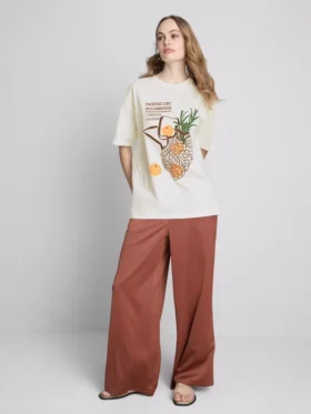 Oversize-T-Shirt im Retro-Stil aus Baumwolle