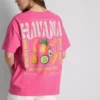 Oversize-T-Shirt mit Grafikprint aus baumwollreicher Havanna-Baumwolle