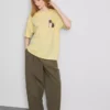 Oversized-Boyfriend-T-Shirt aus Baumwolle mit Grafikprint