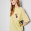 Oversized-Boyfriend-T-Shirt aus Baumwolle mit Grafikprint