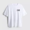Oversized-Boyfriend-T-Shirt aus Baumwolle mit Grafikprint
