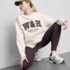 Oversized-Sweatshirt aus baumwollreicher Active-Run-Club-Kombination
