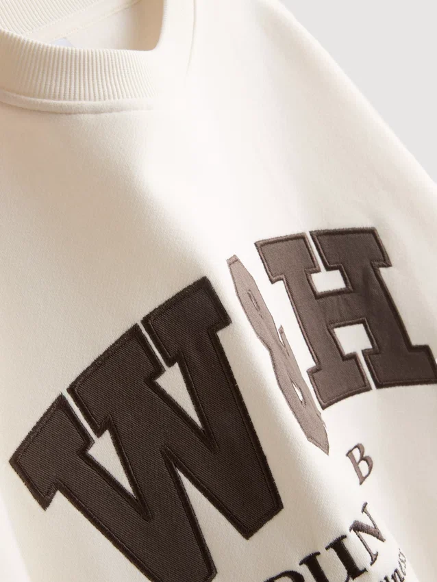 Oversized-Sweatshirt aus baumwollreicher Active-Run-Club-Kombination