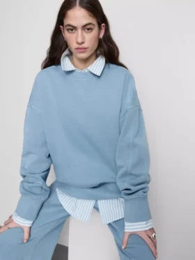 Oversized-Sweatshirt mit überschnittenen Schultern