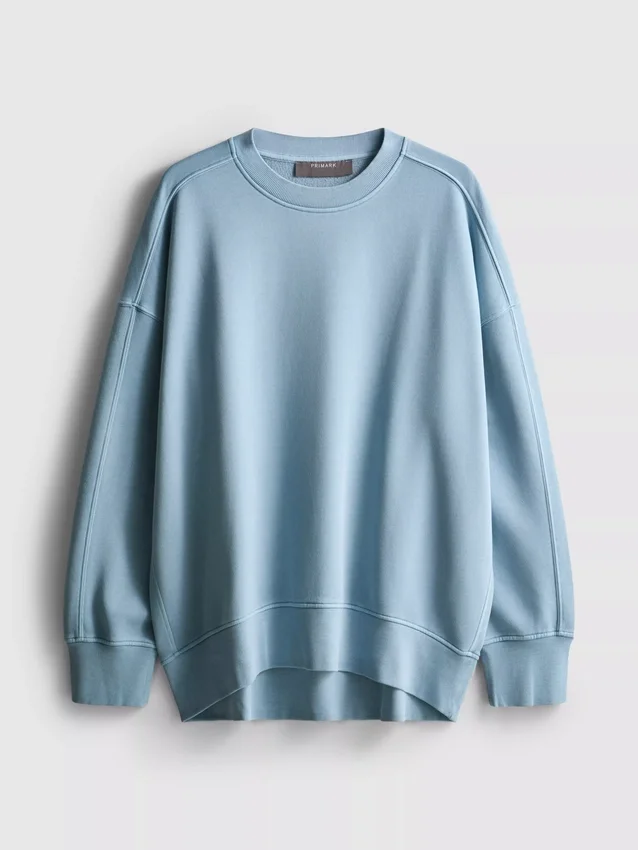 Oversized-Sweatshirt mit überschnittenen Schultern