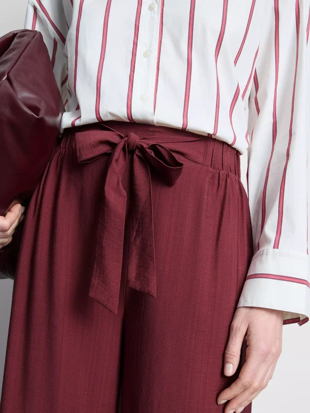 Palazzo-Hose mit Schleifendetail