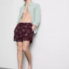 Palmen-Shorts mit Stickerei