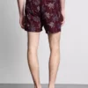 Palmen-Shorts mit Stickerei
