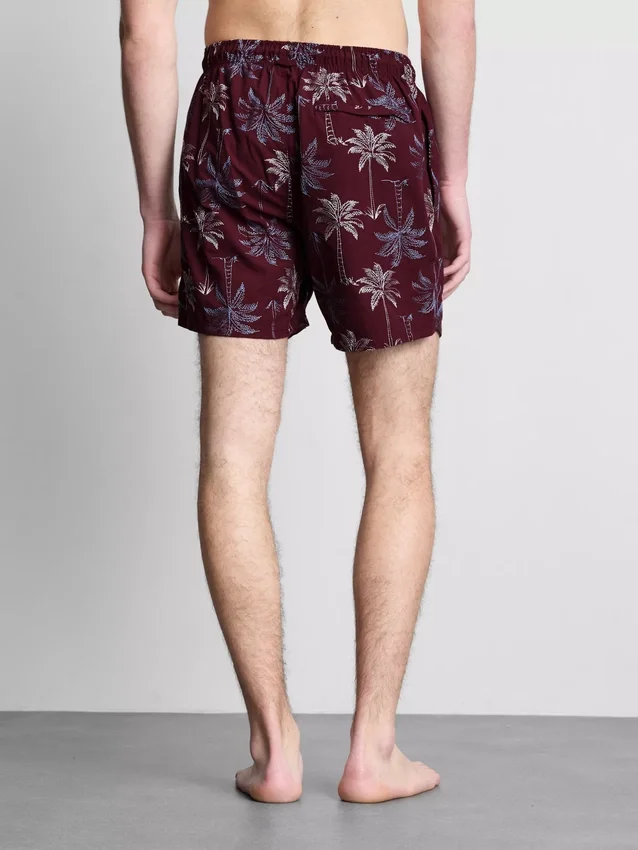 Palmen-Shorts mit Stickerei