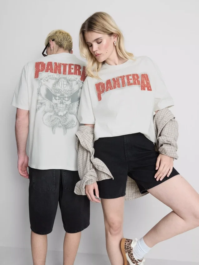 Pantera-Grafik-Hemd