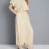 Parachute-Hose mit hoher Taille