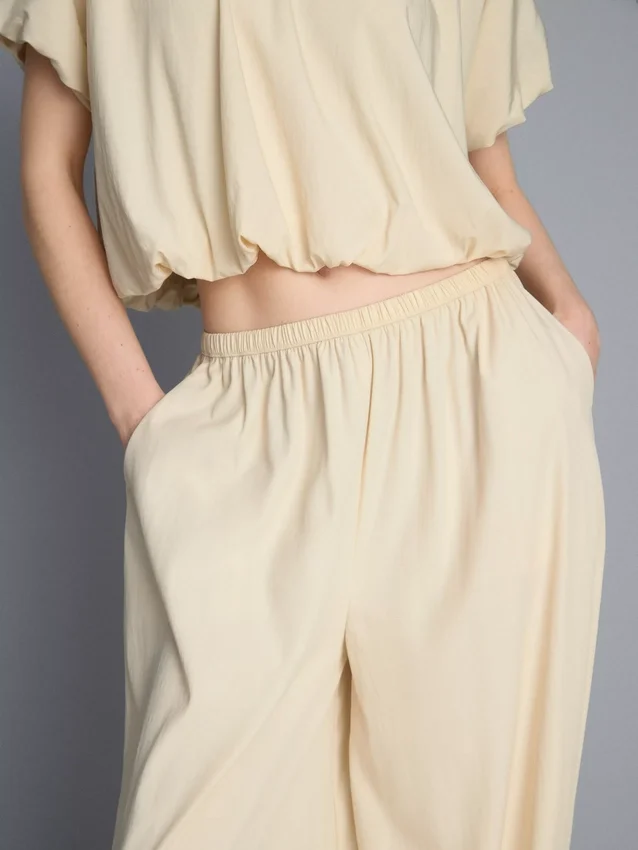 Parachute-Hose mit hoher Taille