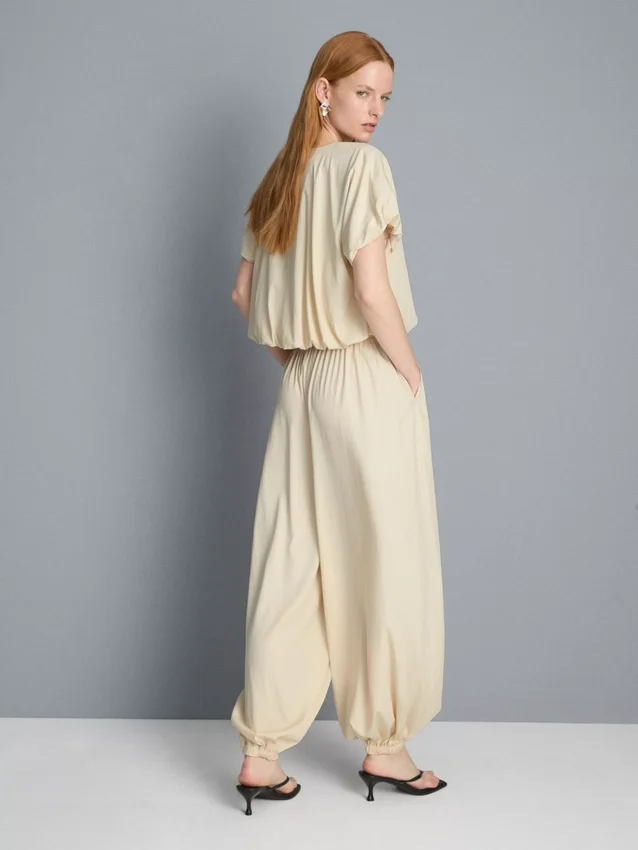 Parachute-Hose mit hoher Taille