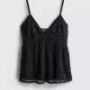 Paula Echevarría Babydoll-Top mit Perlenverzierung