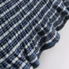 Paula Echevarría Bandeau-Top mit Rüschen im Gingham-Muster
