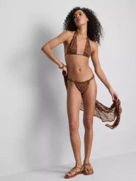 Paula Echevarría Bikini-Hösli mit Leopardenmuster und Glitzer-Effekt