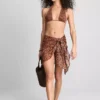 Paula Echevarría Bikini-Oberteil mit Leopardenmuster und Neckholder-Ausschnitt