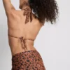 Paula Echevarría Bikini-Oberteil mit Leopardenmuster und Neckholder-Ausschnitt