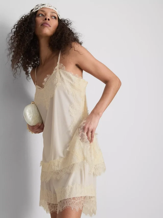 Paula Echevarría Cami-Top mit Satin-Spitzenbesatz