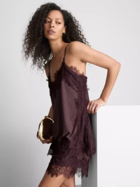 Paula Echevarría Cami-Top mit Satin-Spitzenbesatz